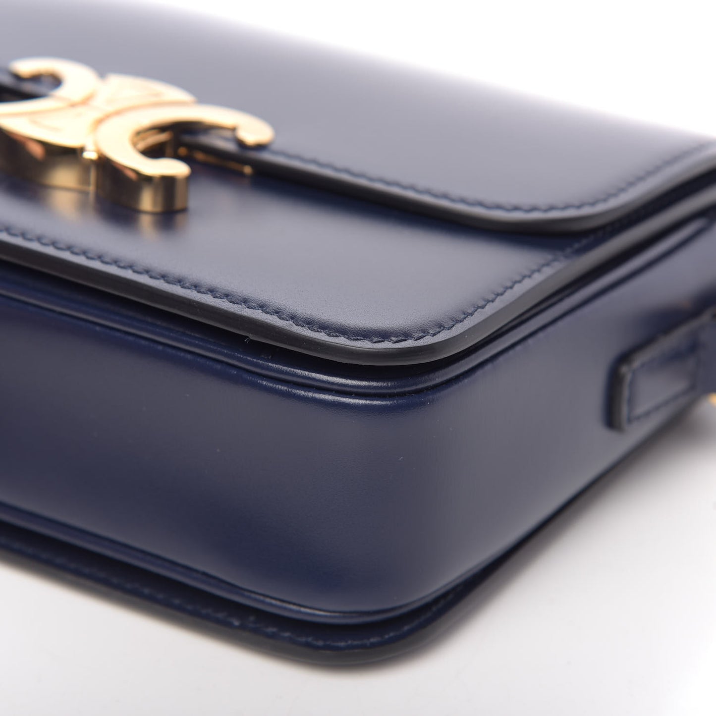 Shiny Calfskin Teen Triomphe Dark Blue