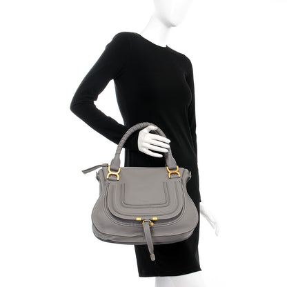 Chloe Calfskin Medium Marcie Satchel Cashmere Grey 3 of 12