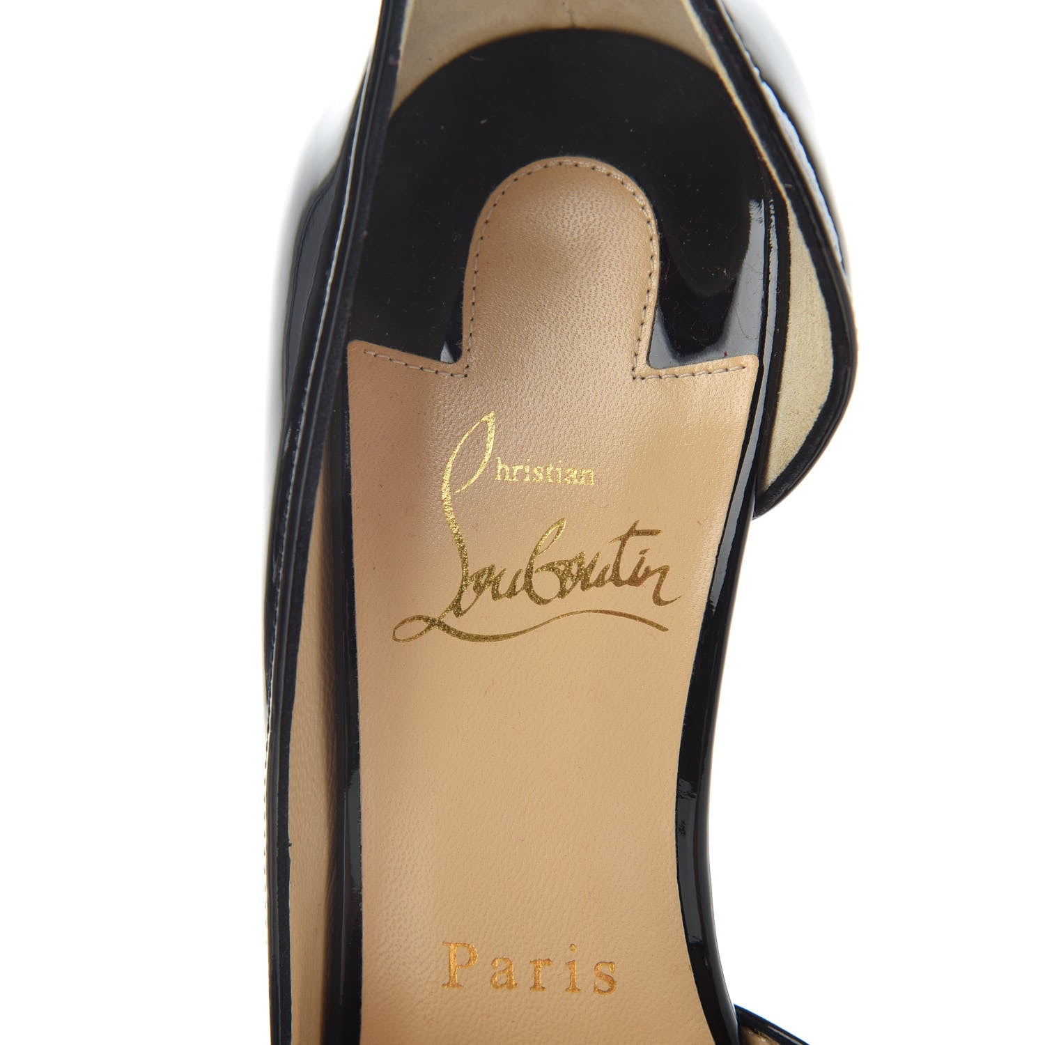 Christian Louboutin Patent Iriza 100 Pumps 37 Black 8 of 9