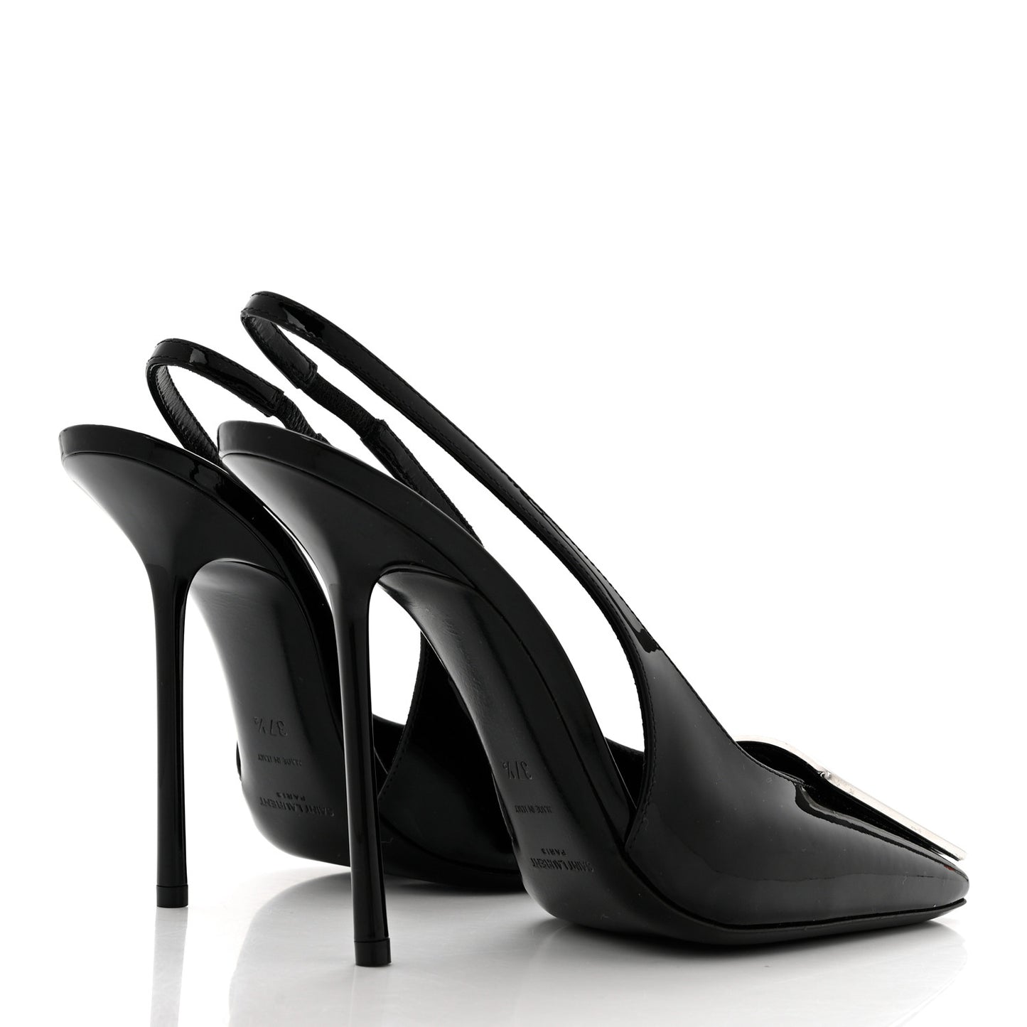 Patent Maxine 115mm Slingback Pumps 37.5 Black