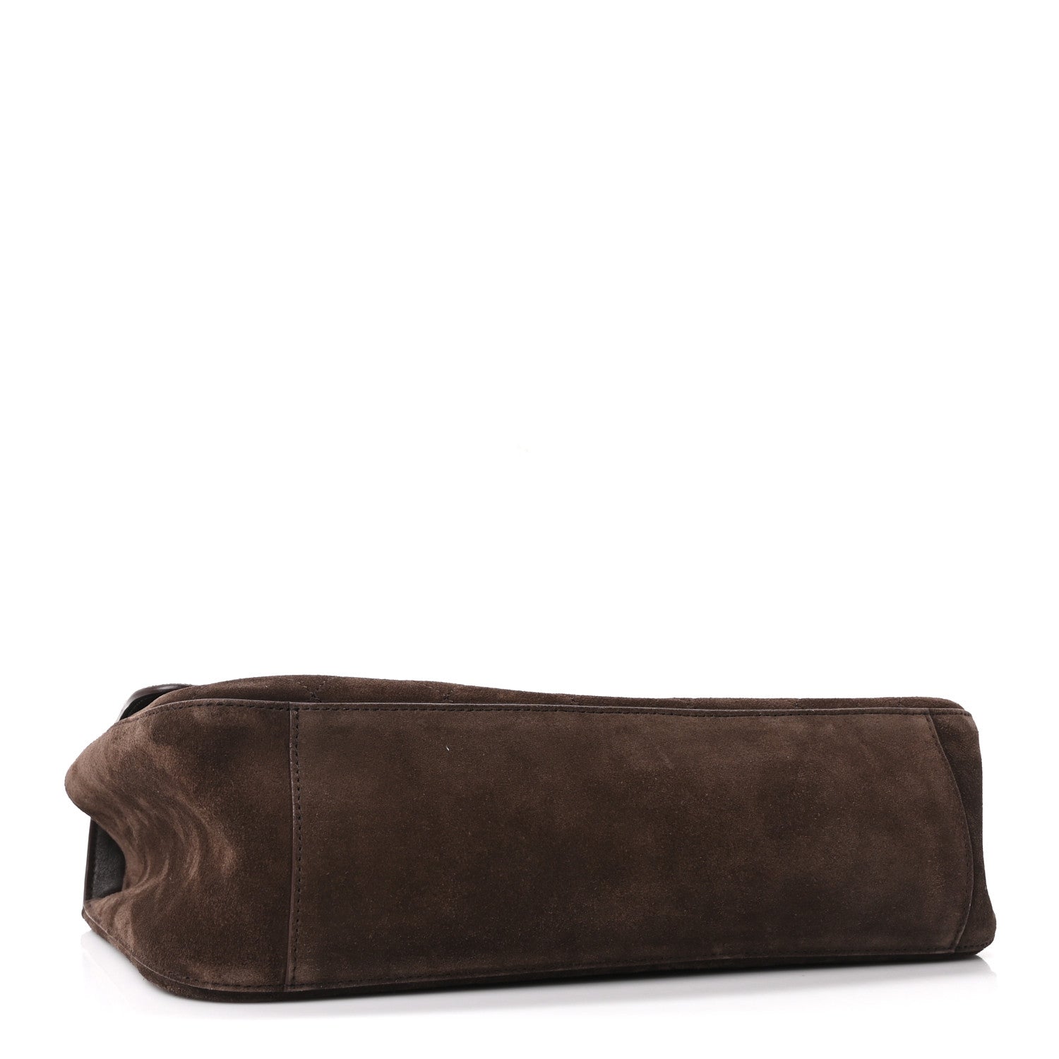 Chanel Suede Calfskin Small Souplissimo Maxi Flap Dark Brown 4 of 11