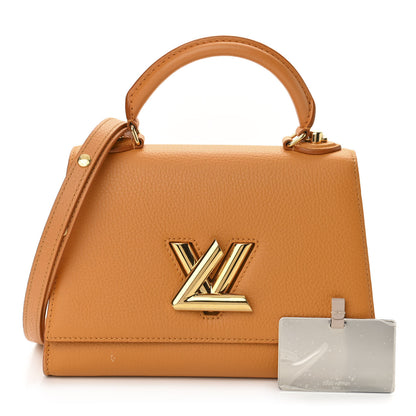 Louis Vuitton Taurillon Twist One Handle PM Saffron 1 of 11