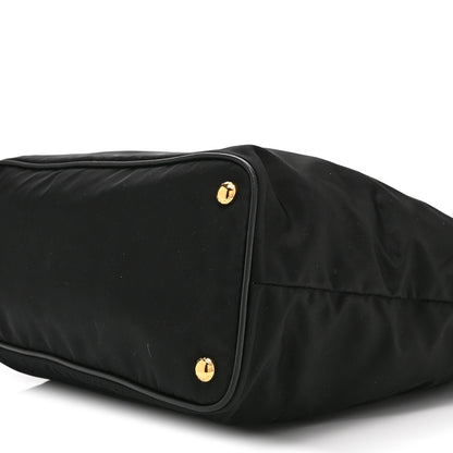 Prada Tessuto Nylon Saffiano Shopping Tote Black 10 of 10
