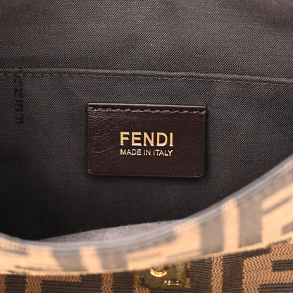 Fendi Zucca Vitello Artic Small Messenger Bag Tobacco Castagna 6 of 14