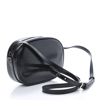 Saint Laurent Calfskin Lizard Embossed Le 61 Camera Bag Black 3 of 11