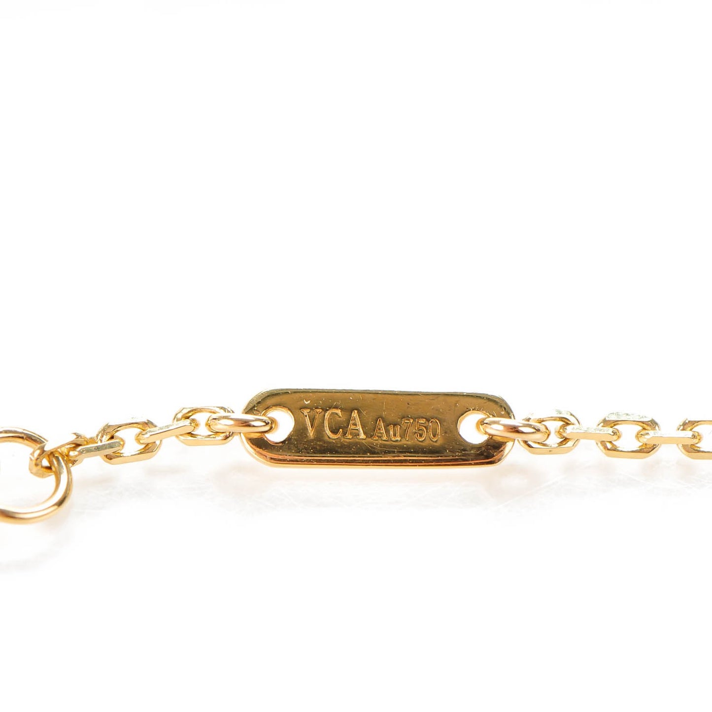 18K Yellow Gold Mother of Pearl Sweet Alhambra Bracelet