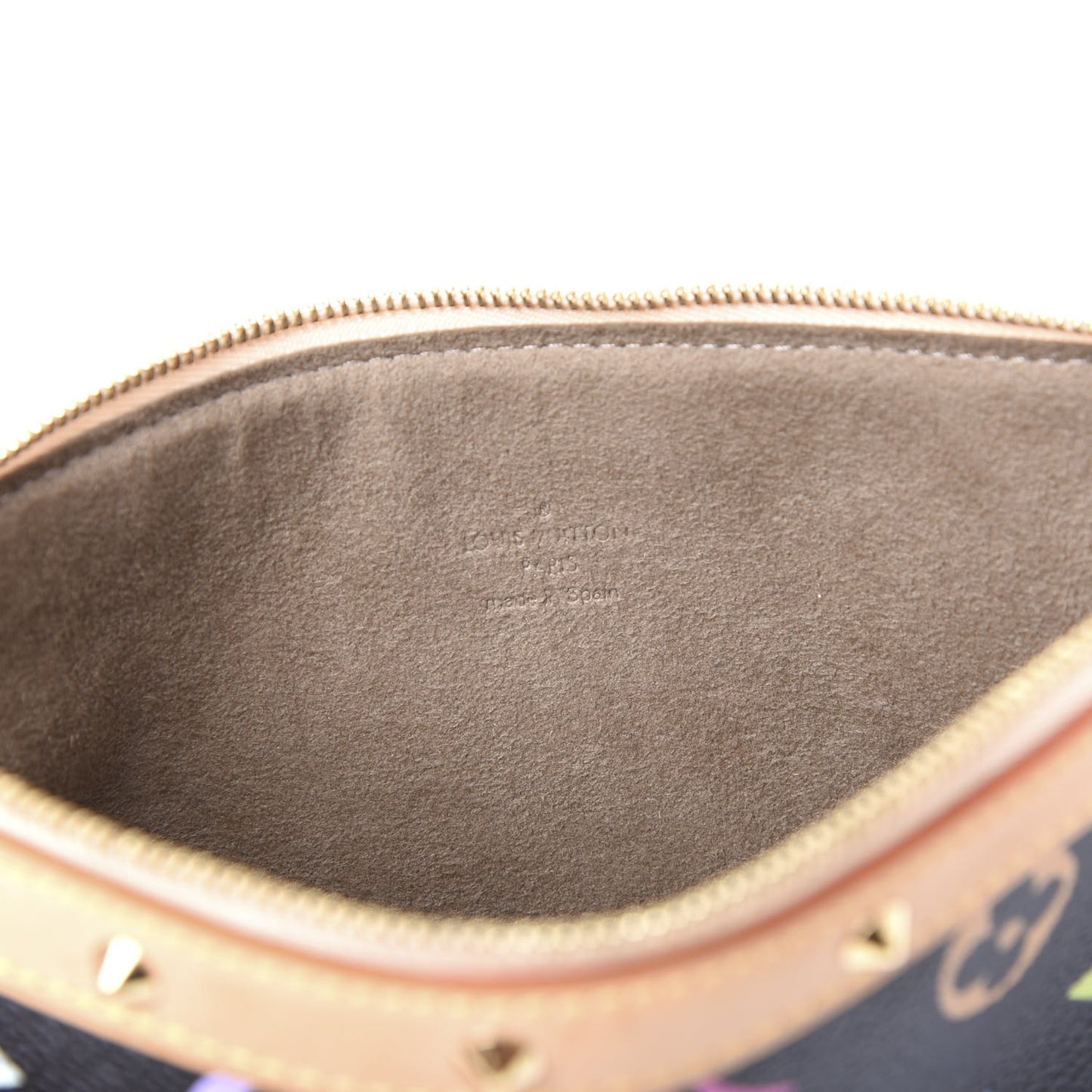 Monogram Multicolor Pochette Accessories Black