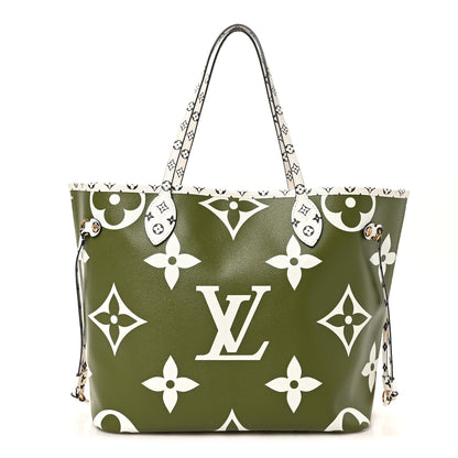 Louis Vuitton Monogram Giant Neverfull MM Kaki 1 of 9