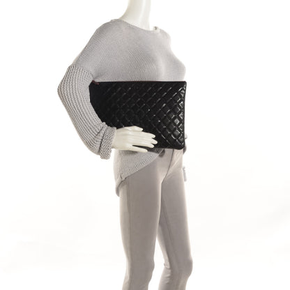 Chanel Caviar Quilted Large Cosmetic Case Black 2 of 7