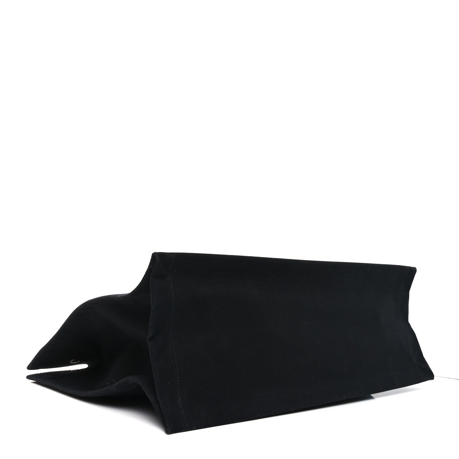 Saint Laurent Linen Calfskin Rive Gauche Tote Black 4 of 10