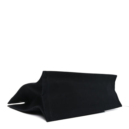 Saint Laurent Linen Calfskin Rive Gauche Tote Black 4 of 10