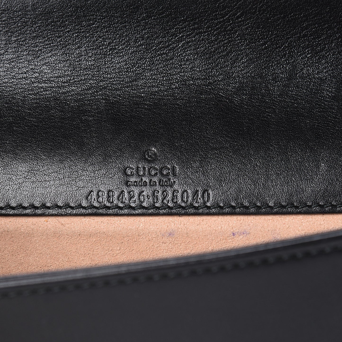 Calfskin Matelasse GG Marmont Mini Bag Black