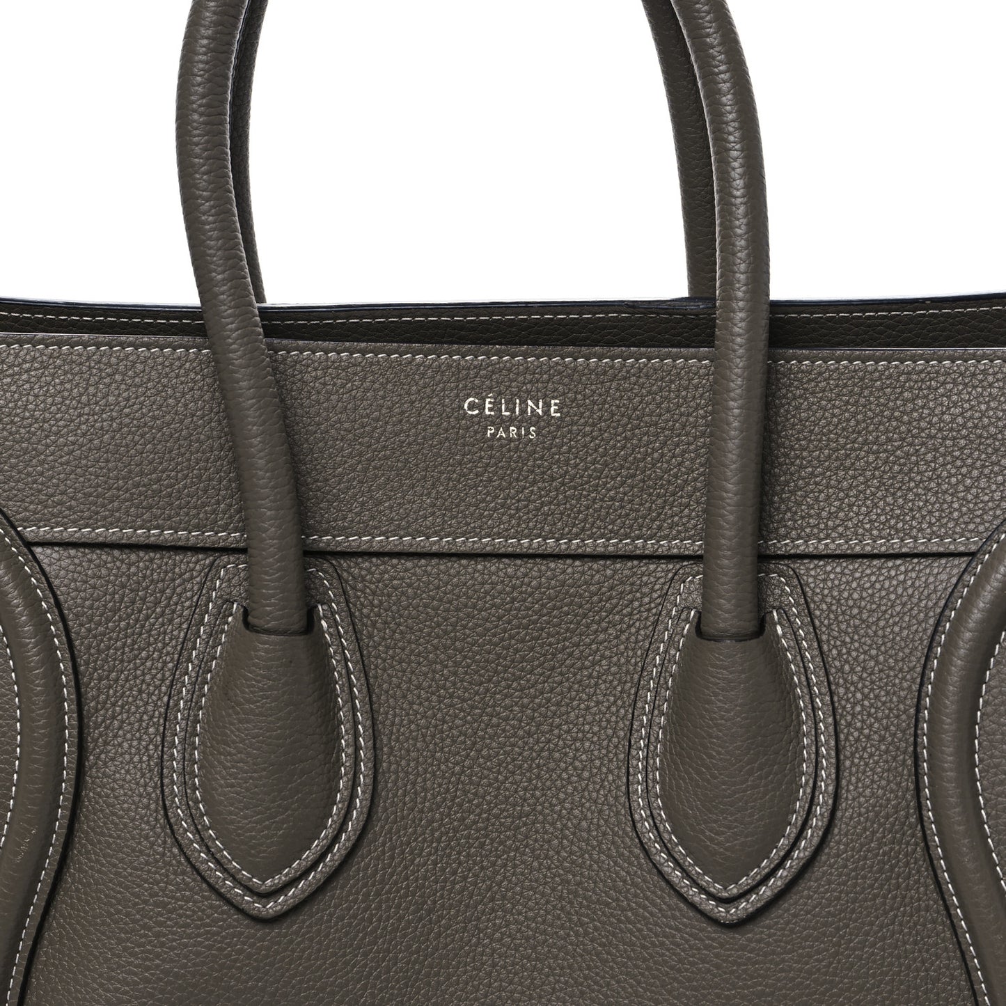 Drummed Calfskin Mini Luggage Souris
