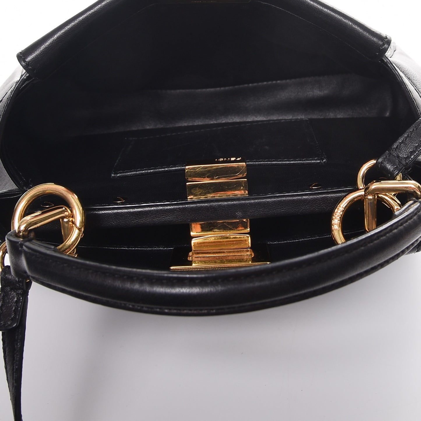 Nappa Mini Peekaboo Iconic Satchel Black