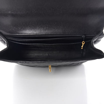 Chanel Caviar Quilted Jumbo Kelly Flap Black 7 of 11