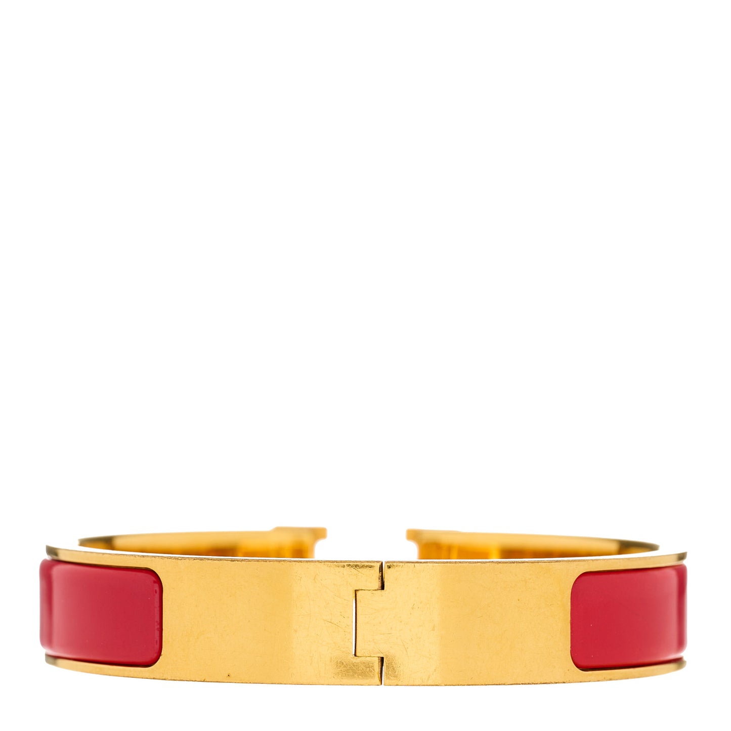 Enamel Narrow Clic Clac H Bracelet PM Rouge Vif