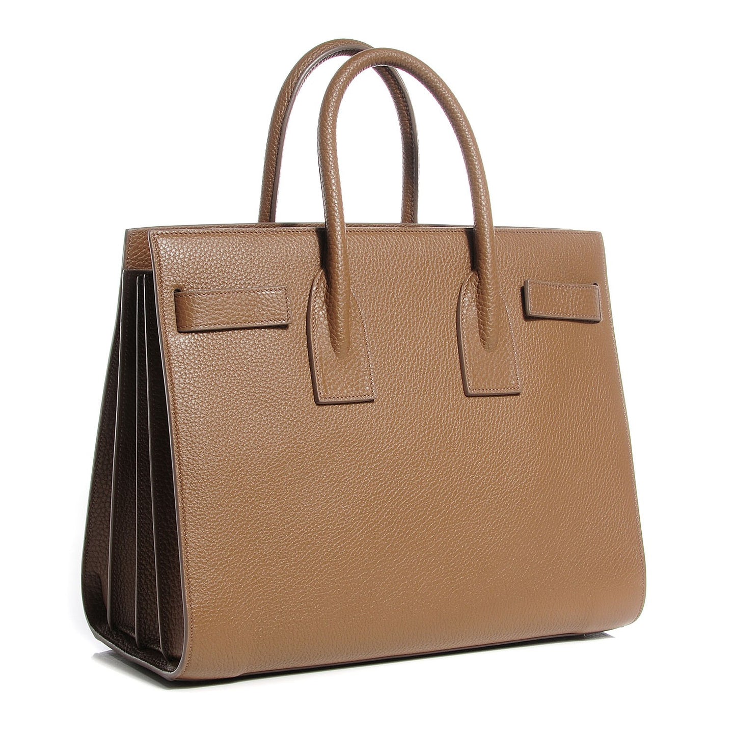 Grained Calfskin Small Sac De Jour Dark Beige