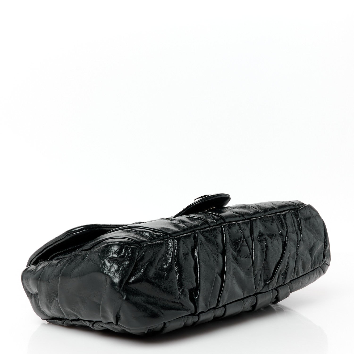 Chanel Glazed Calfskin Twisted Medium Flap Black 4 of 10