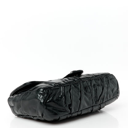 Chanel Glazed Calfskin Twisted Medium Flap Black 4 of 10