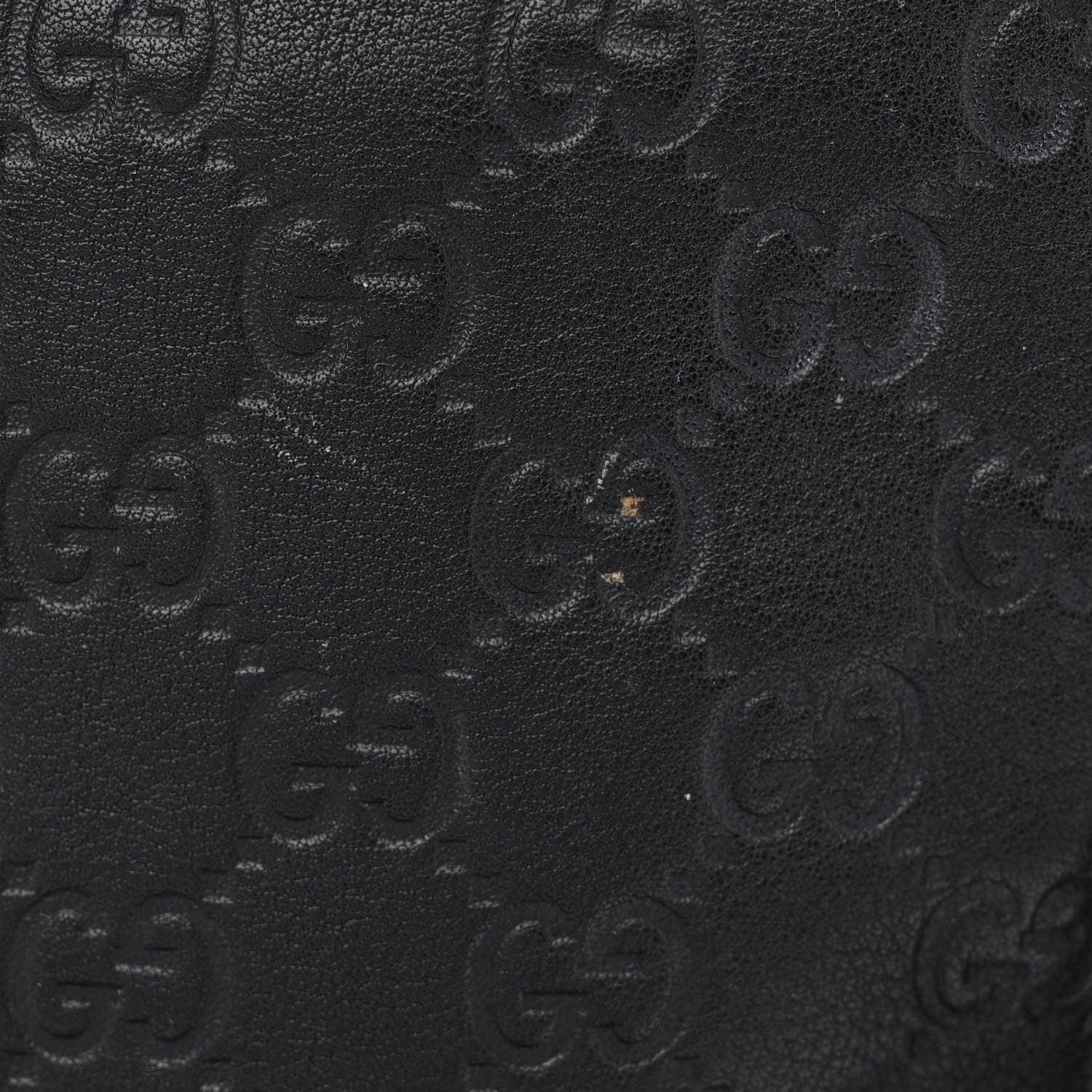 Gucci Guccissima Small Flap Messenger Bag Black 12 of 13