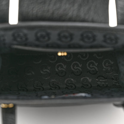 Salvatore Ferragamo Grained Calfskin Gancini Mini Top Handle Crossbody Bag Black 5 of 10