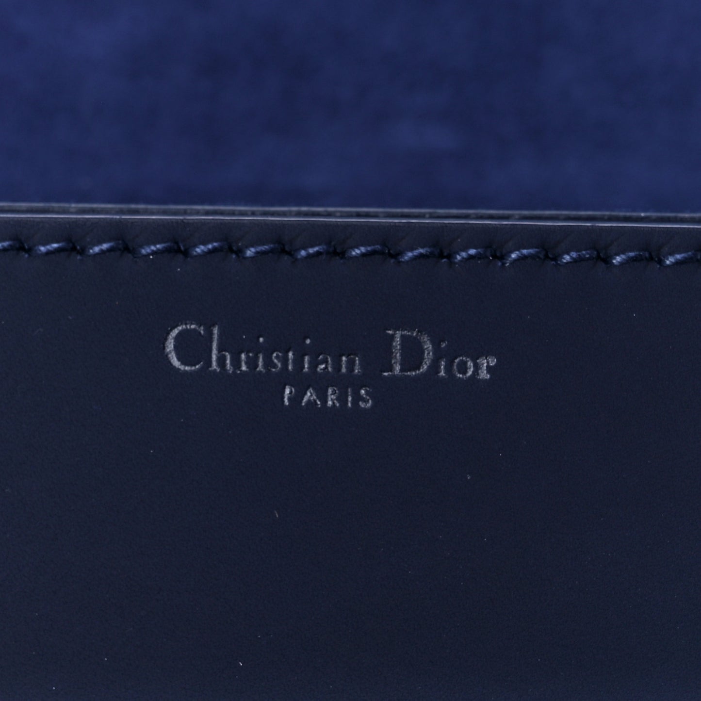 Smooth Calfskin Monochrome Dio(r)evolution Flap Bag Dark Blue