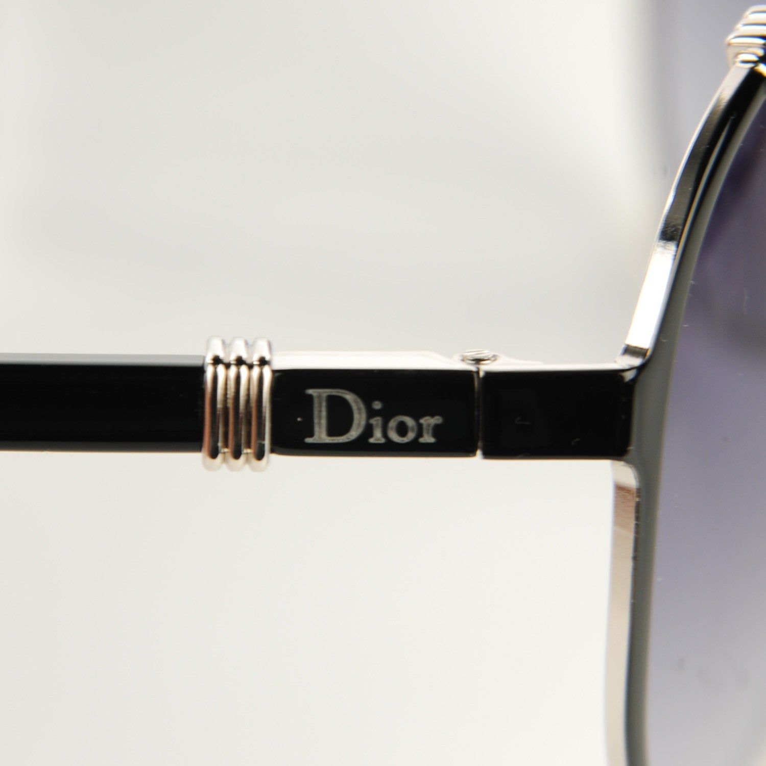 Christian Dior Chicago 2 Aviator Sunglasses Black 4 of 9