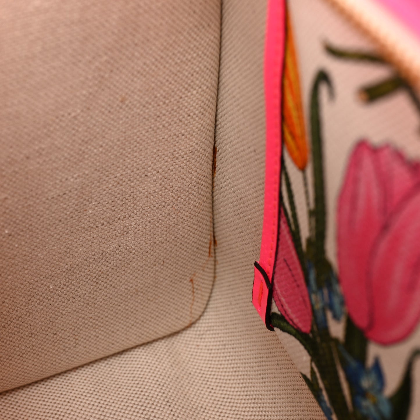 Canvas Medium Flora Tote Fuchsia