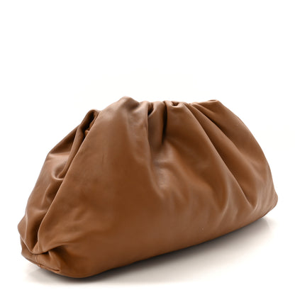 Bottega Veneta Smooth Butter Calf The Pouch Oversized Clutch Teak 3 of 8