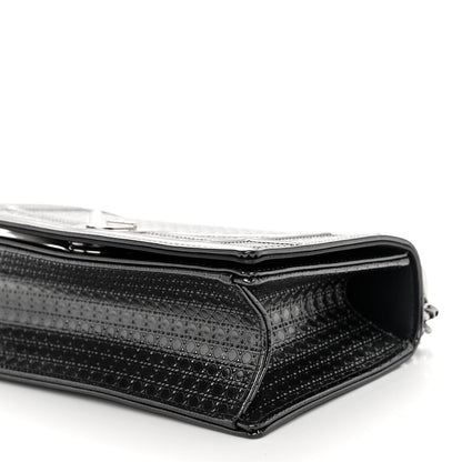 Christian Dior Metallic Patent Micro-Cannage Small Diorama Flap Bag Onyx Black 9 of 9
