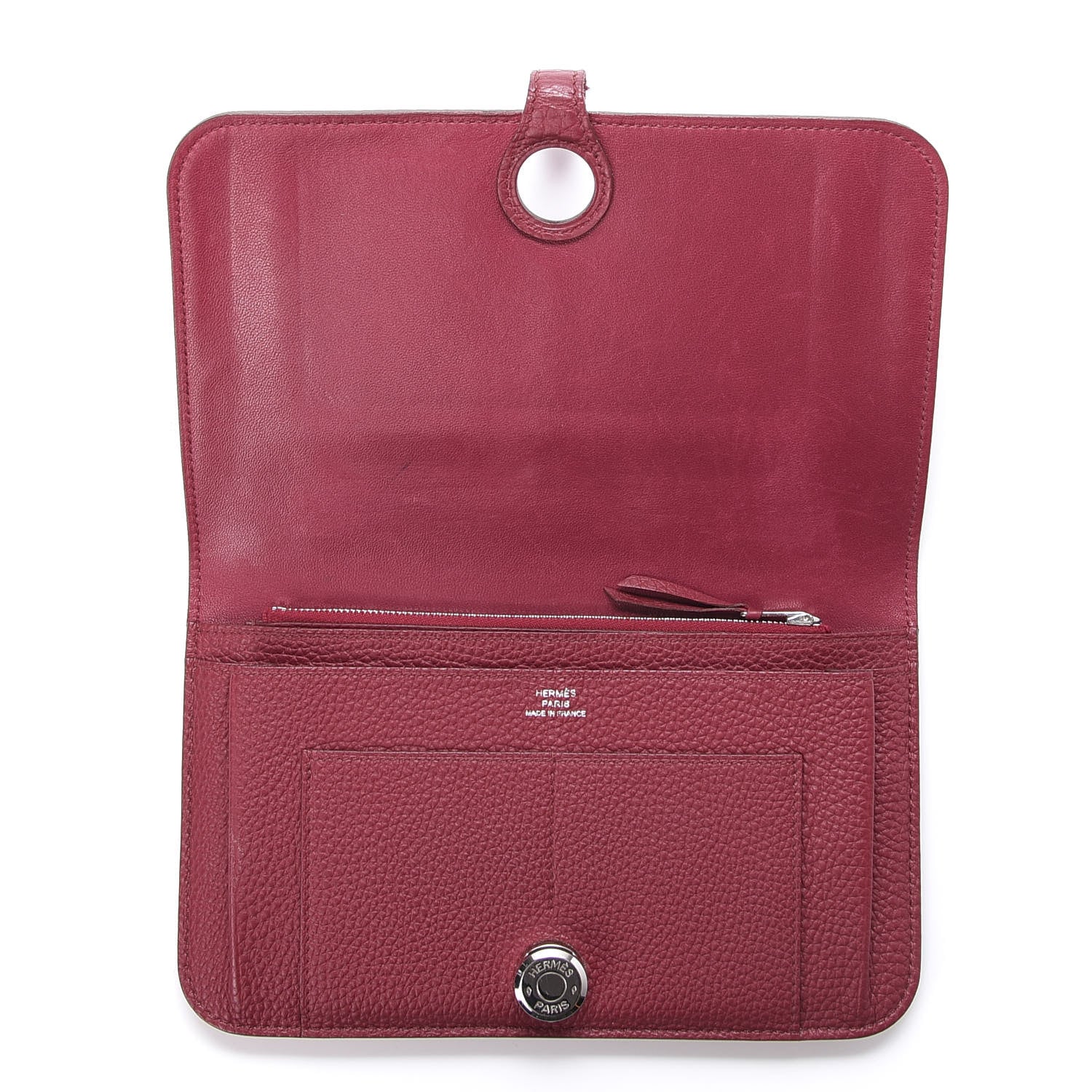 Hermes Togo Dogon Duo Wallet Rubis 5 of 13