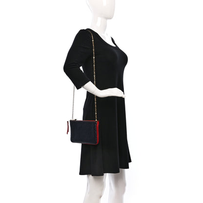 Louis Vuitton Empreinte Double Zip Pochette Marine Rouge 2 of 10