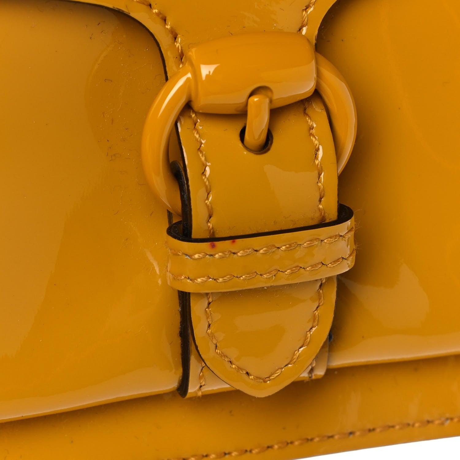Gucci Patent Studded Wristlet Yellow 11 of 16