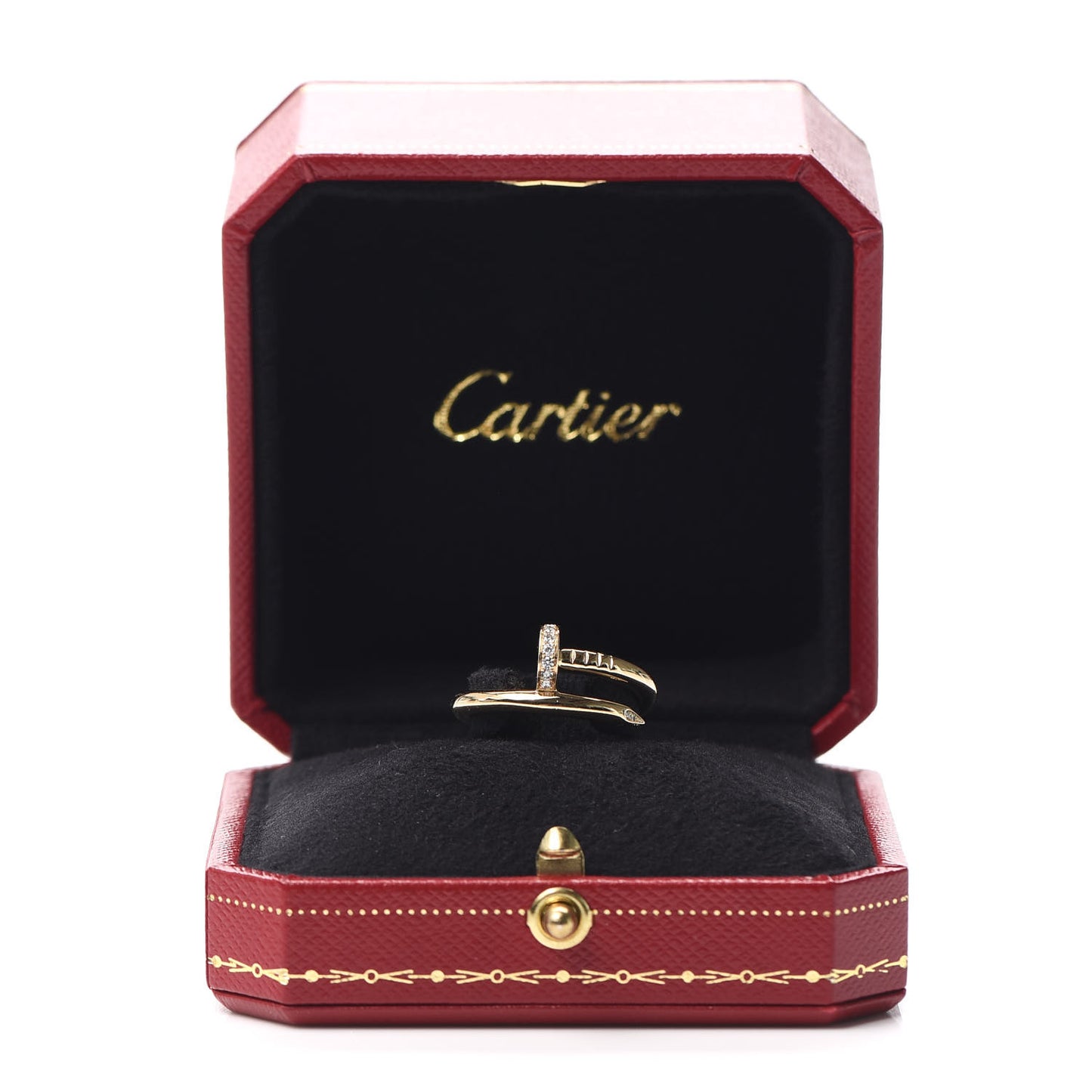 18K Yellow Gold Diamond Juste Un Clou Ring 54 6.75