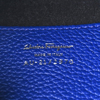 Salvatore Ferragamo Grained Calfskin Mini Gancino Bucket Bag Bluette 6 of 10
