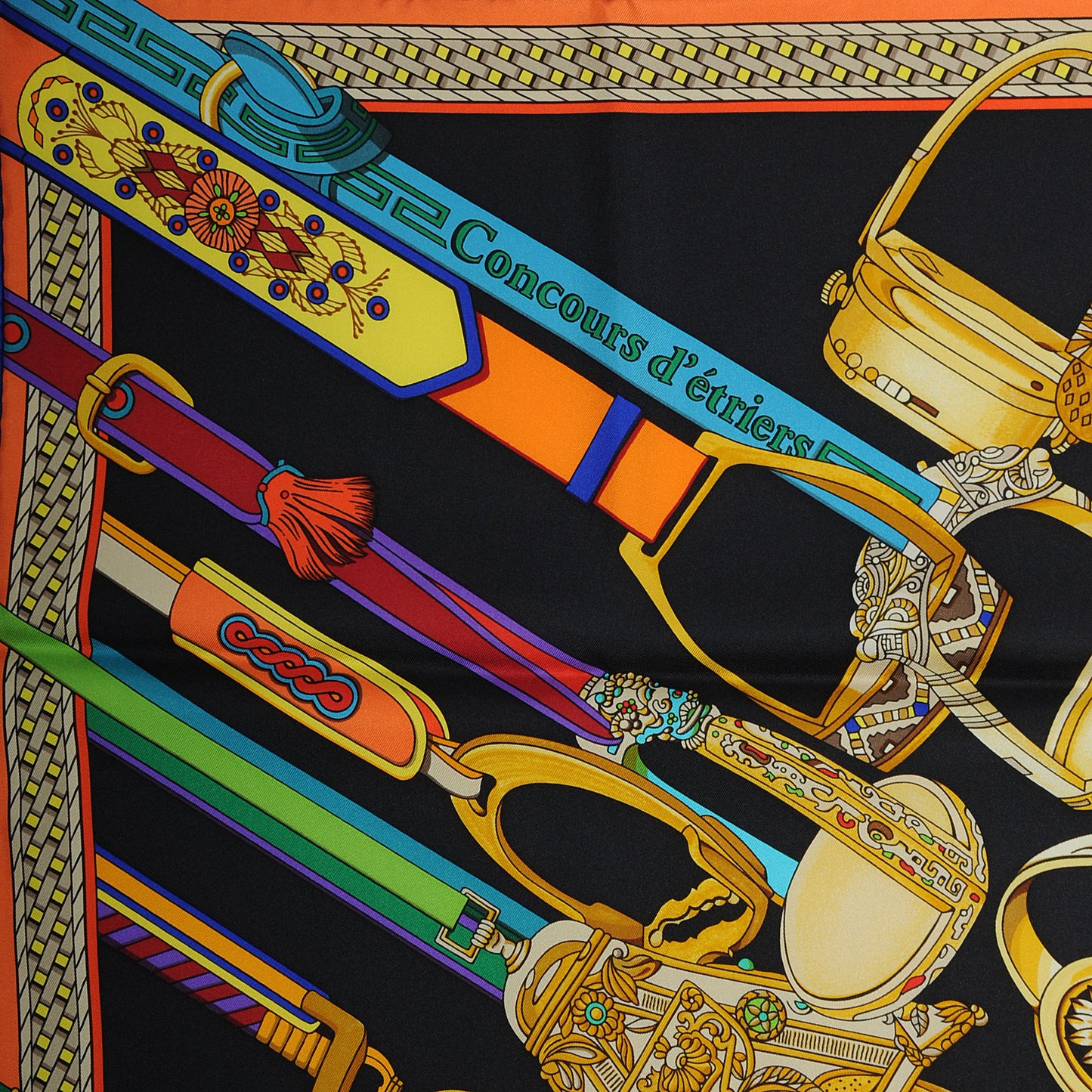 Silk Concours D Etriers Scarf 90