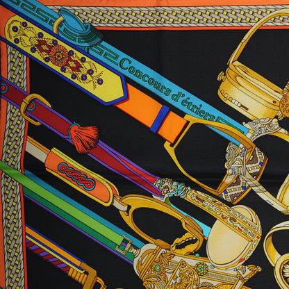 Hermes Silk Concours D Etriers Scarf 90 4 of 5
