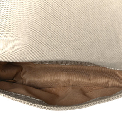 Chanel Canvas Camellia No. 5 Flap Beige Grey 5 of 11