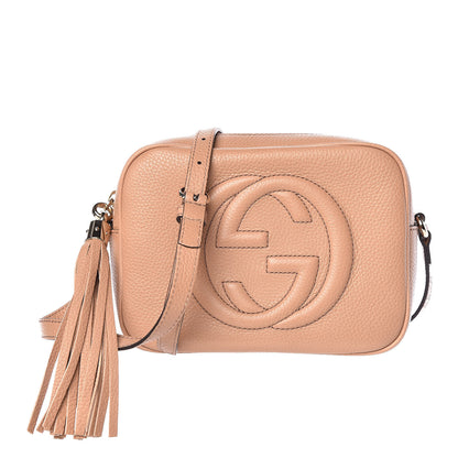 Gucci Pebbled Calfskin Small Soho Disco Bag Camelia 1 of 10