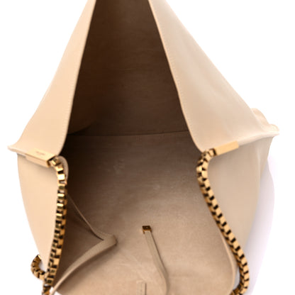 Saint Laurent Calfskin Medium Suzanne Hobo Beige 6 of 10