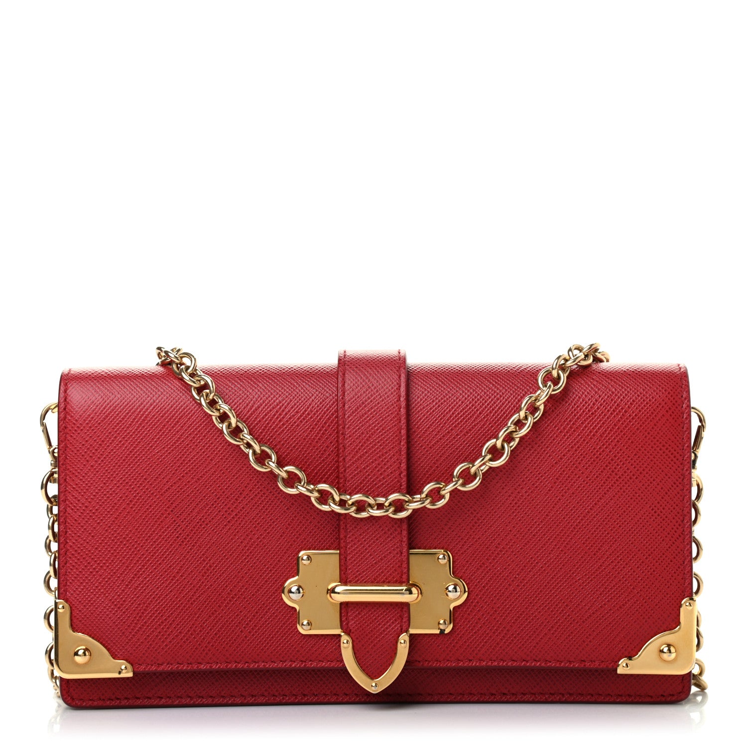 Prada Saffiano Cahier Mini Bag Fuoco 1 of 6