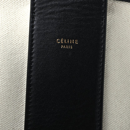 Celine Canvas Large Bucket Bag Black White 8 of 10