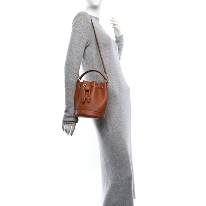 Celine Calfskin Teen Clara Drawstring Bucket Bag Tan 2 of 9