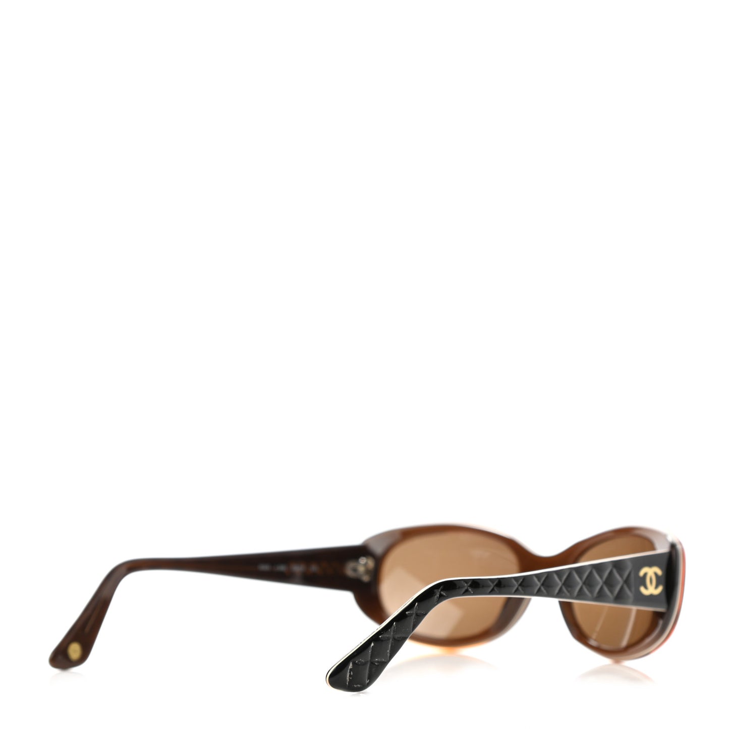 Acetate Quilted CC Sunglasses 5023 Black