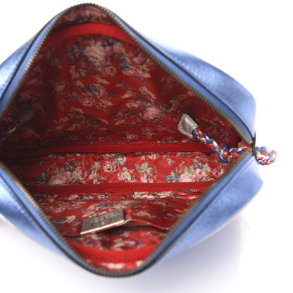 Gucci Laminated Nappa Trapuntata Small Zumi Shoulder Bag Rosso Marine Argento 5 of 10