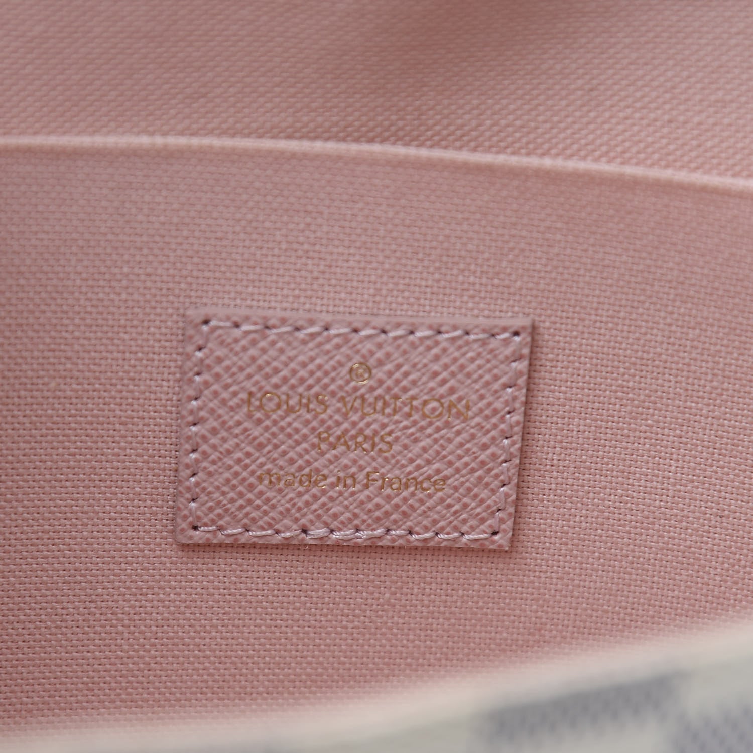Louis Vuitton Damier Azur Pochette Felicie Chain Wallet Rose Ballerine 6 of 11