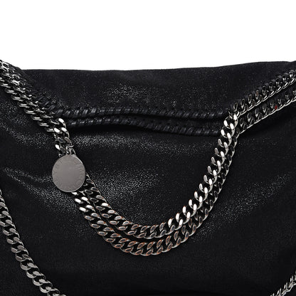 Stella McCartney Shaggy Deer Falabella Fold Over Tote Black 7 of 9