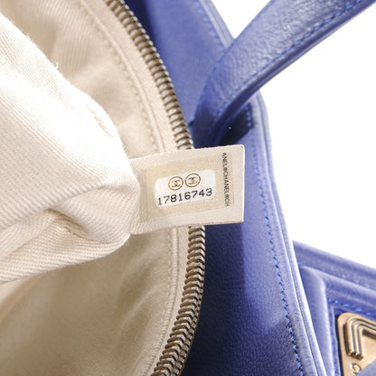 Chanel Leather Large Retro Girl Shopping Tote Blue 7 of 8