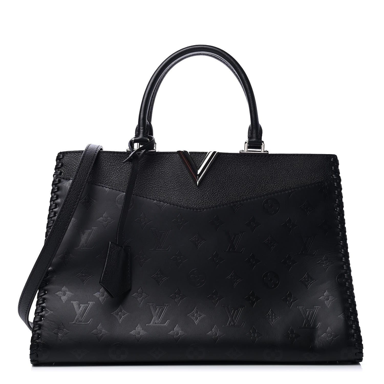 Louis Vuitton Monogram Cuir Plume Very Zipped Tote Black 1 of 4