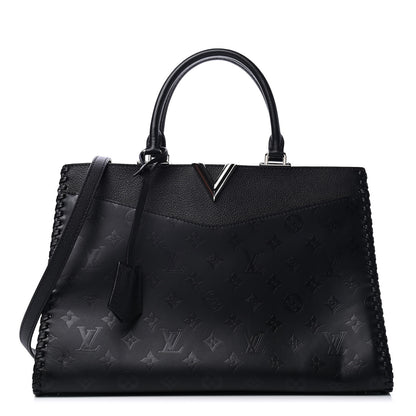 Louis Vuitton Monogram Cuir Plume Very Zipped Tote Black 1 of 4